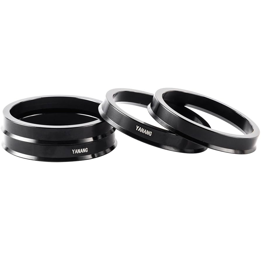 Amazon.com: YANANGPARTS 4pc 78.1 to 95.1 Black Hub Centric